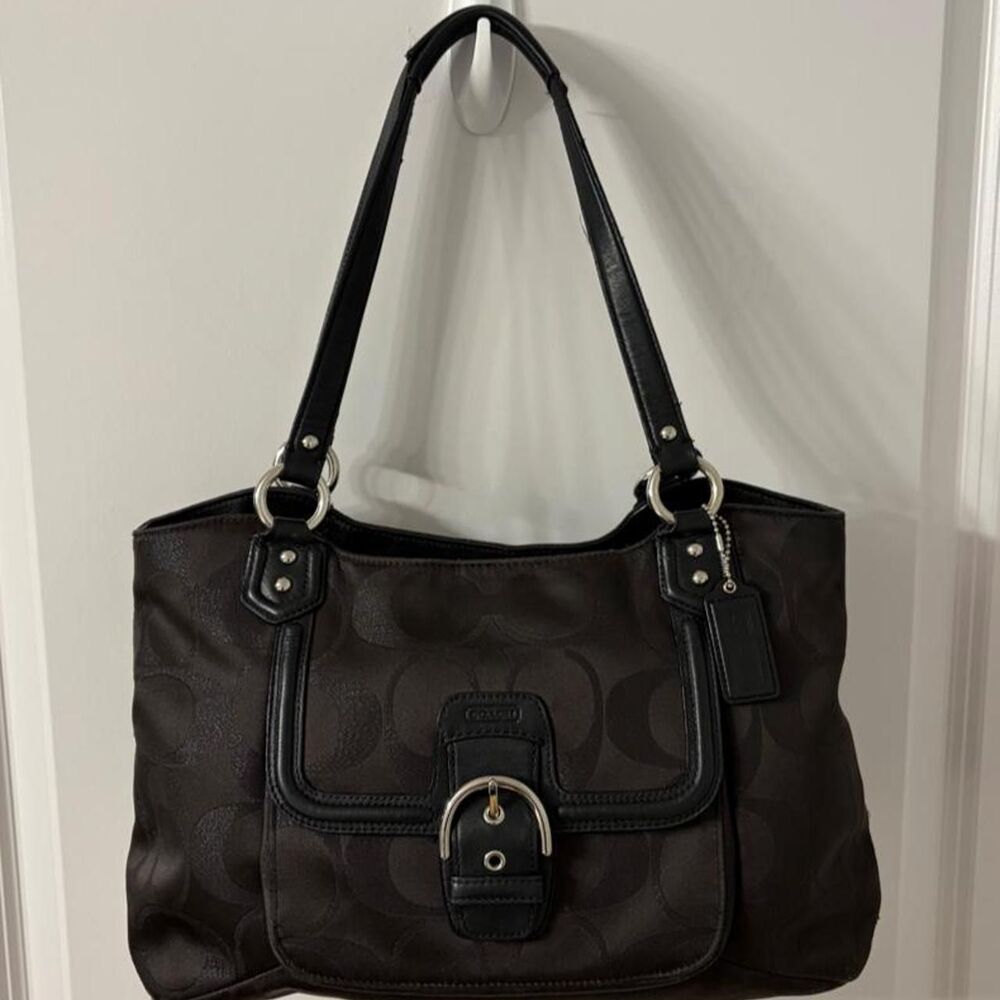 Coach Women's Brown and Black Bag